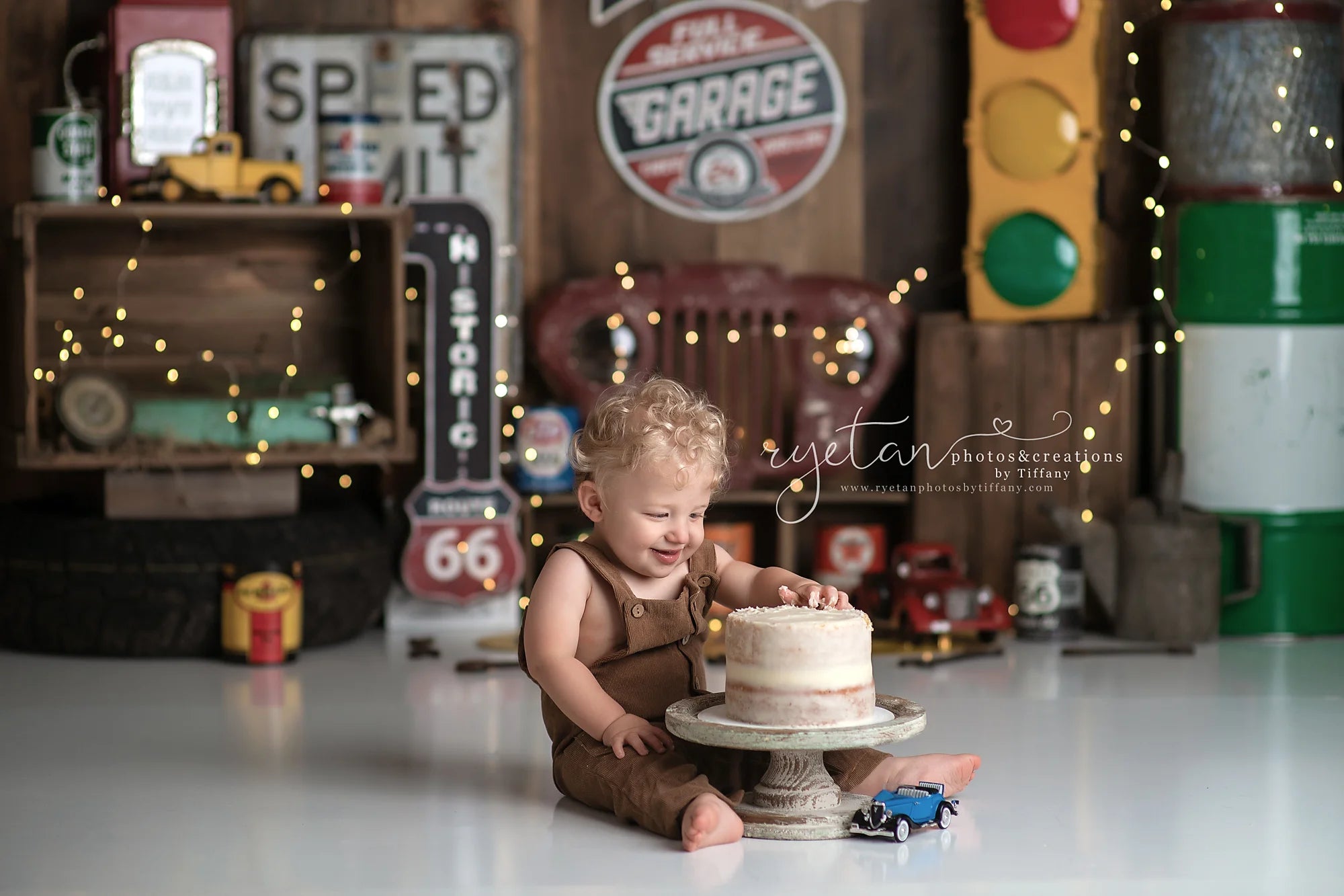 Full Service Garage Photography Backdrop Kids Baby Cake Smash Photocall Decors Child Adult Photo Studio Backgrounds