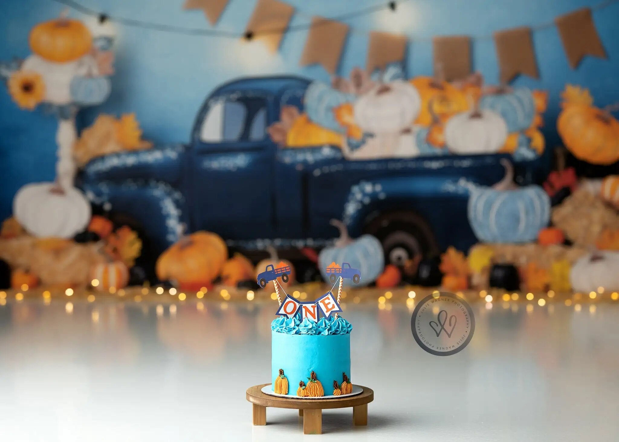 Pumpkin Truck Backdrops Kids Baby Birthday Cake Smash Props Adult Child Photography Decors Halloween Farm Background