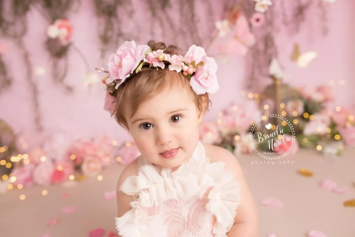 Spring Floral Wall Photography Backdrop Kids Cake Smash Decor Garden Scene Background Baby Adult Portrait Props Photostudio