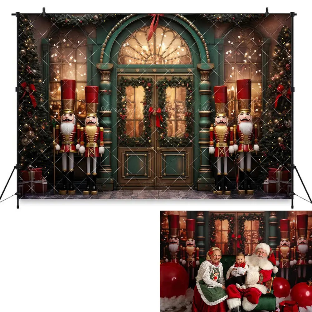 Christmas Winter Snowy Backdrop Child Adult Birthday Photo Shoot Backgrounds Fireplace Indoor Party Decoration Studio Props