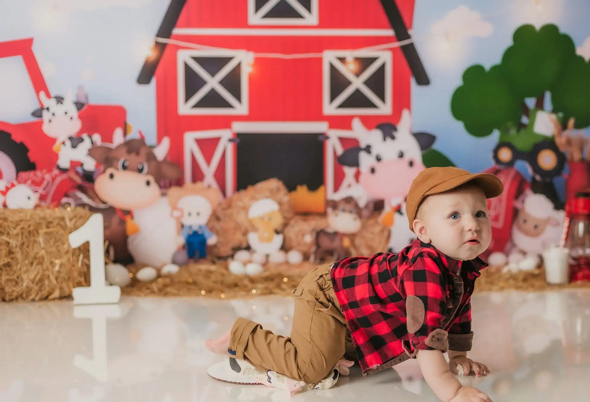 Farm Theme Backdrops Kids Baby Photography Props Child Adult Photocall Props Adult Photostudio Decors Farmer Backgrounds