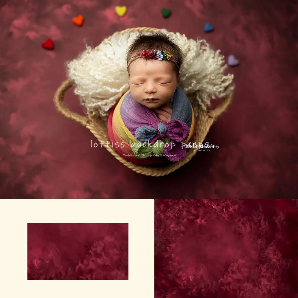 Fine Art Floral Kids Photography Backdrops Baby Child Newborn 1st Birthday Props Abstract Texture Hand Painted Flower Background