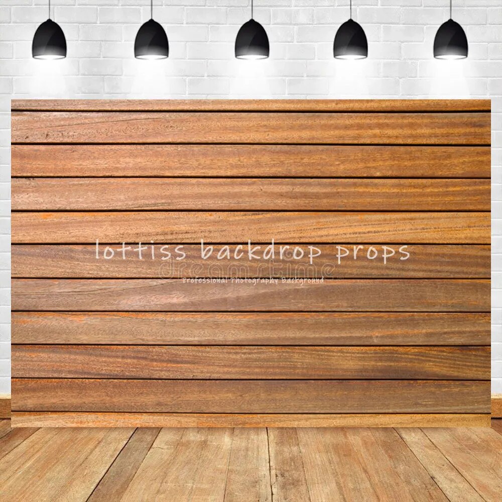 Brown Wood Board Photography Backdrops Dark Brown Wooden Floor Prop Adult Kids Portrait Photocall Broken Wood-board Background