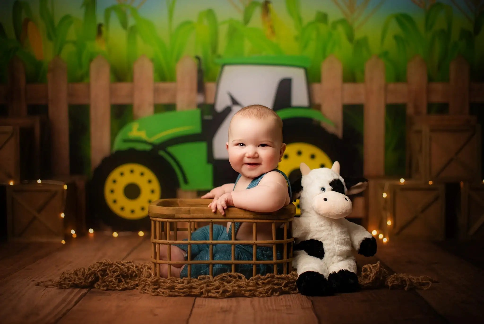 Farm Fresh Photo Backdrop Harvesters Boys Adult Birthday Studio Backgrounds Kids Baby Cake Smash Photography Props