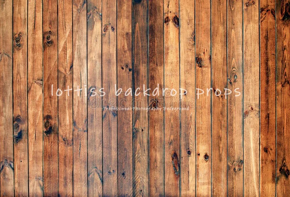 Brown Wood Board Photography Backdrops Dark Wooden Floor Prop Adult Kids Portrait Photocall Broken Wood-board Background