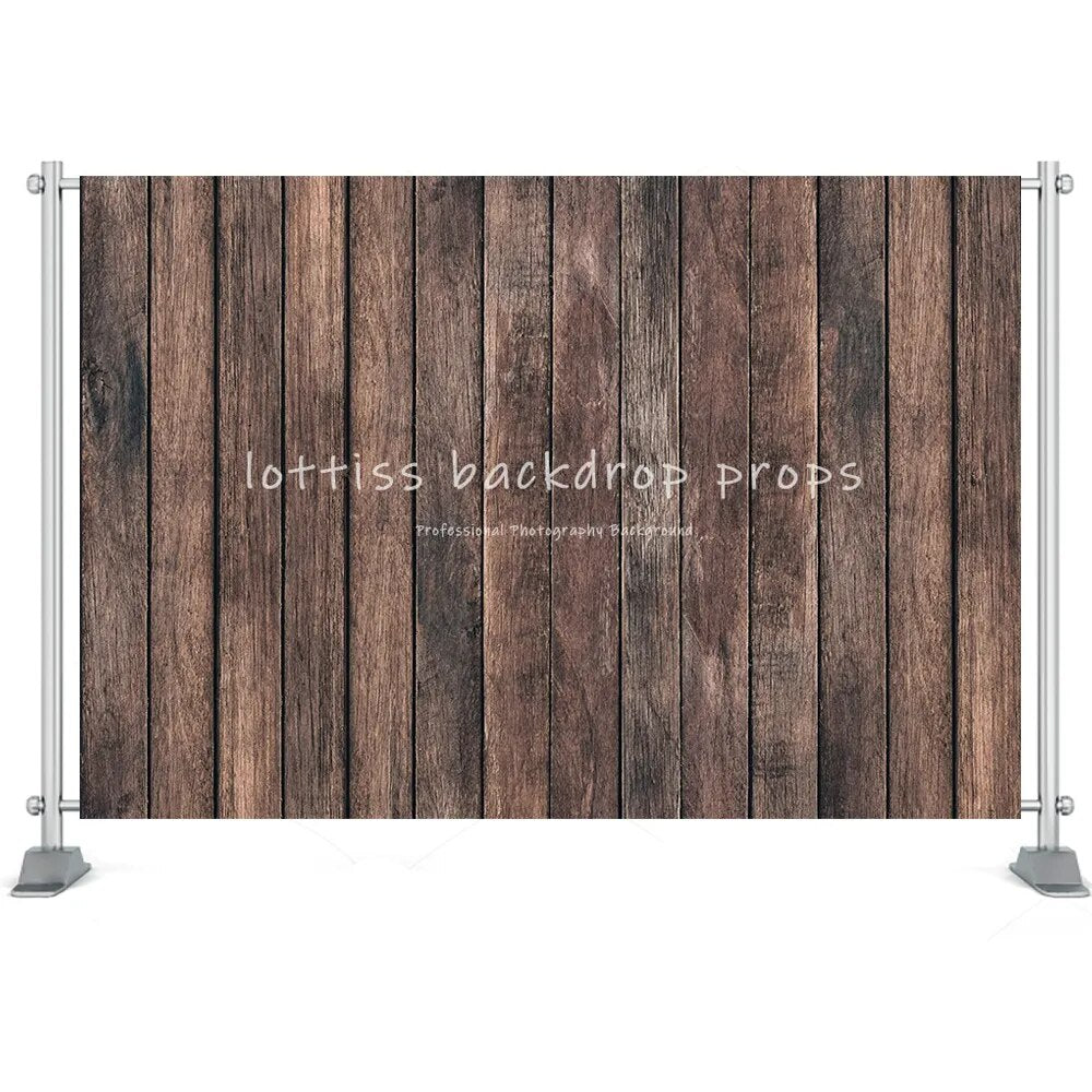 Dark Brown Wood Board Background Series-Two For Photography Baby Birthday Party Kids Portrait Rustic Planks Backdrop Cloth