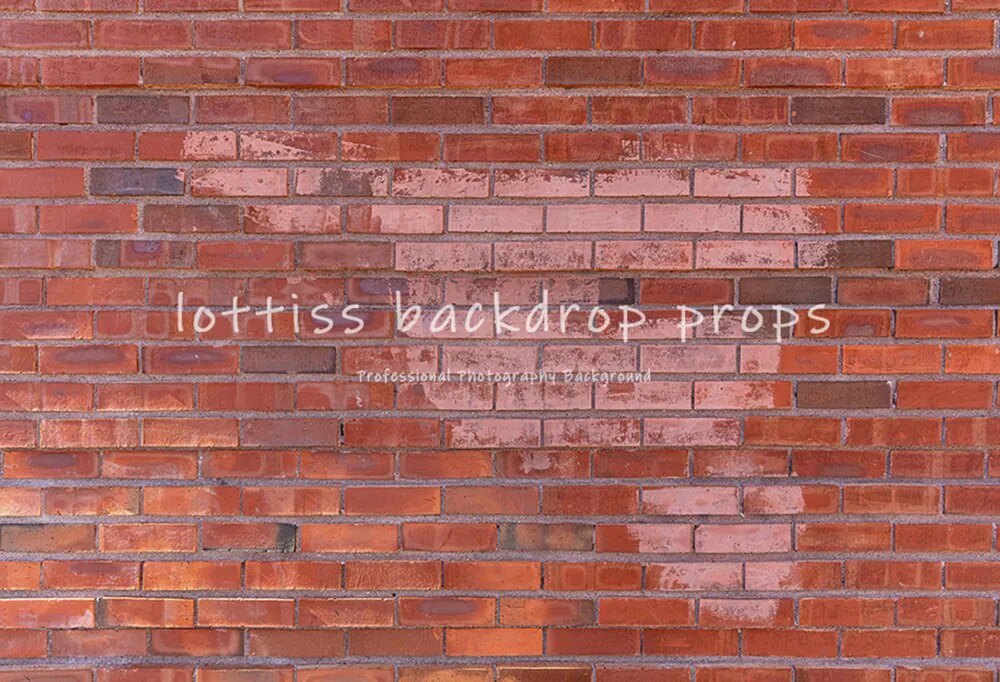 Brick Wall Vinyl Backdrops Old Red Brick-wall Wallpaper Adult Pregant Portrait Child Birthday Photo Decor Photography Background