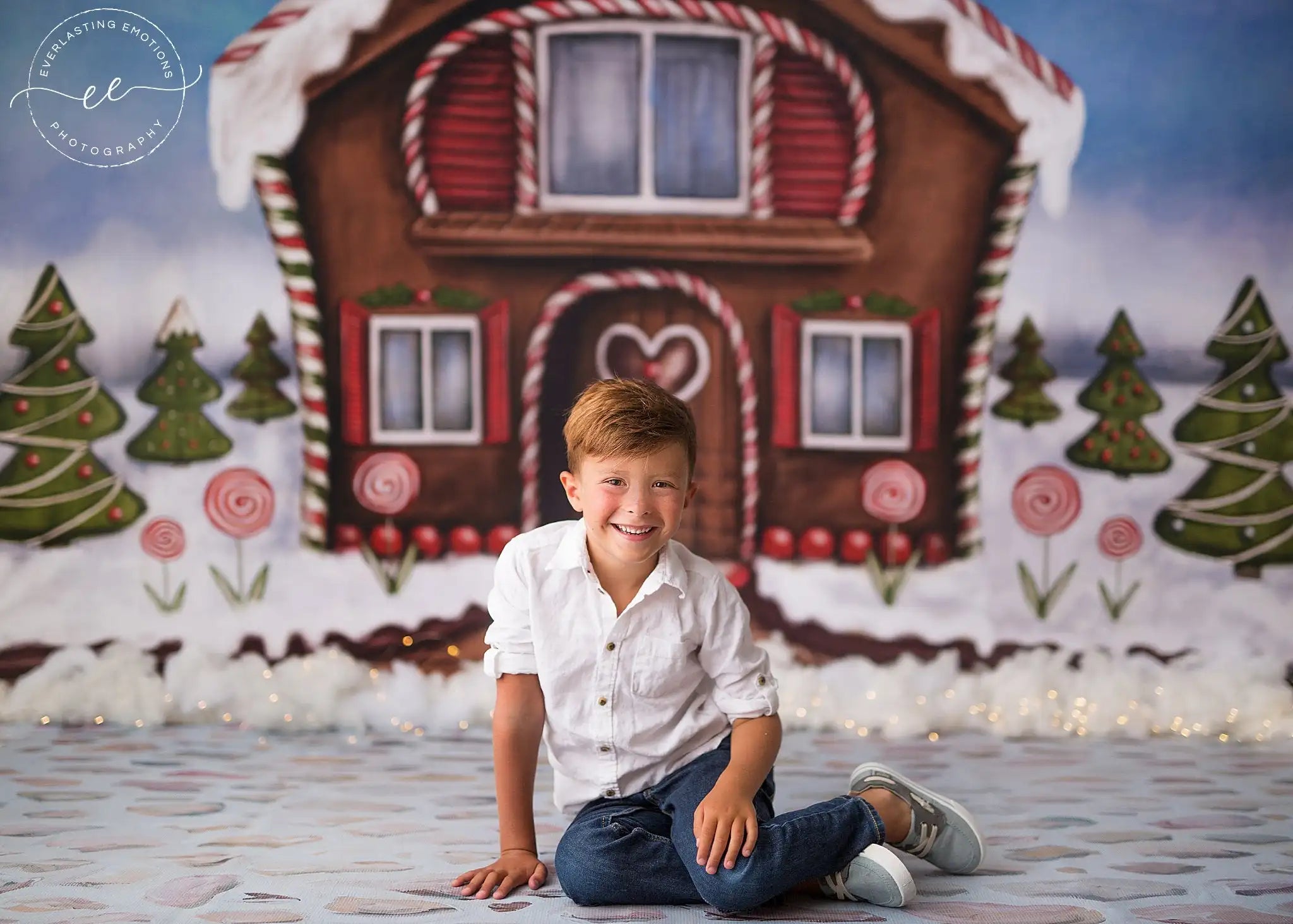 Christmas Sweet Cabin Backdrop Winter Snowy Kids Baby Cake Smash Photography Props Child Girls Adult Birthday Backgrounds