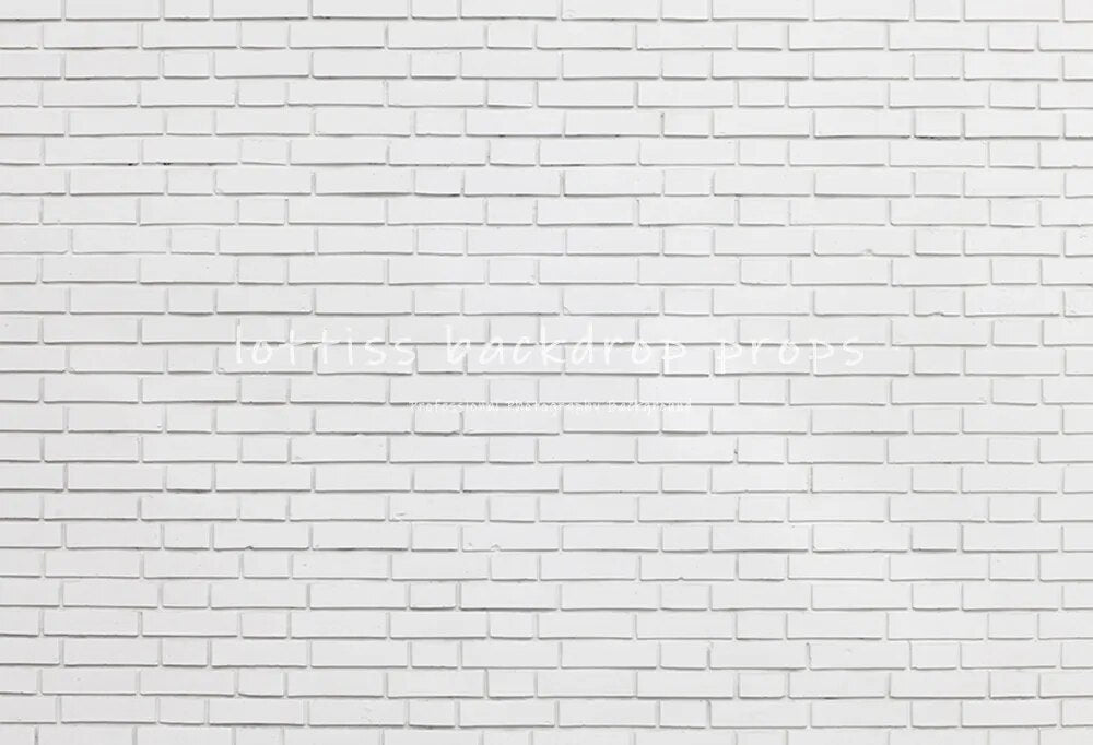 White Brick Wall Backdrops Old Bricked Brick-wall Wallpaper Kids Pregant Portrait Adult Birthday Decor Photography Background