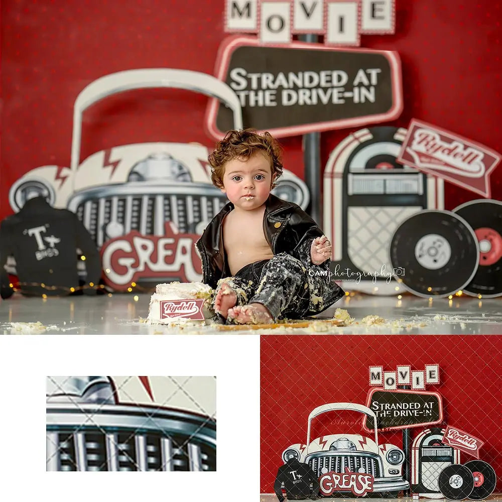 Drive the Car Kids Baby Cake Smash Photography Backdrop Boy Child 1st Birthday Party Photocall Decors Studio Backgrounds