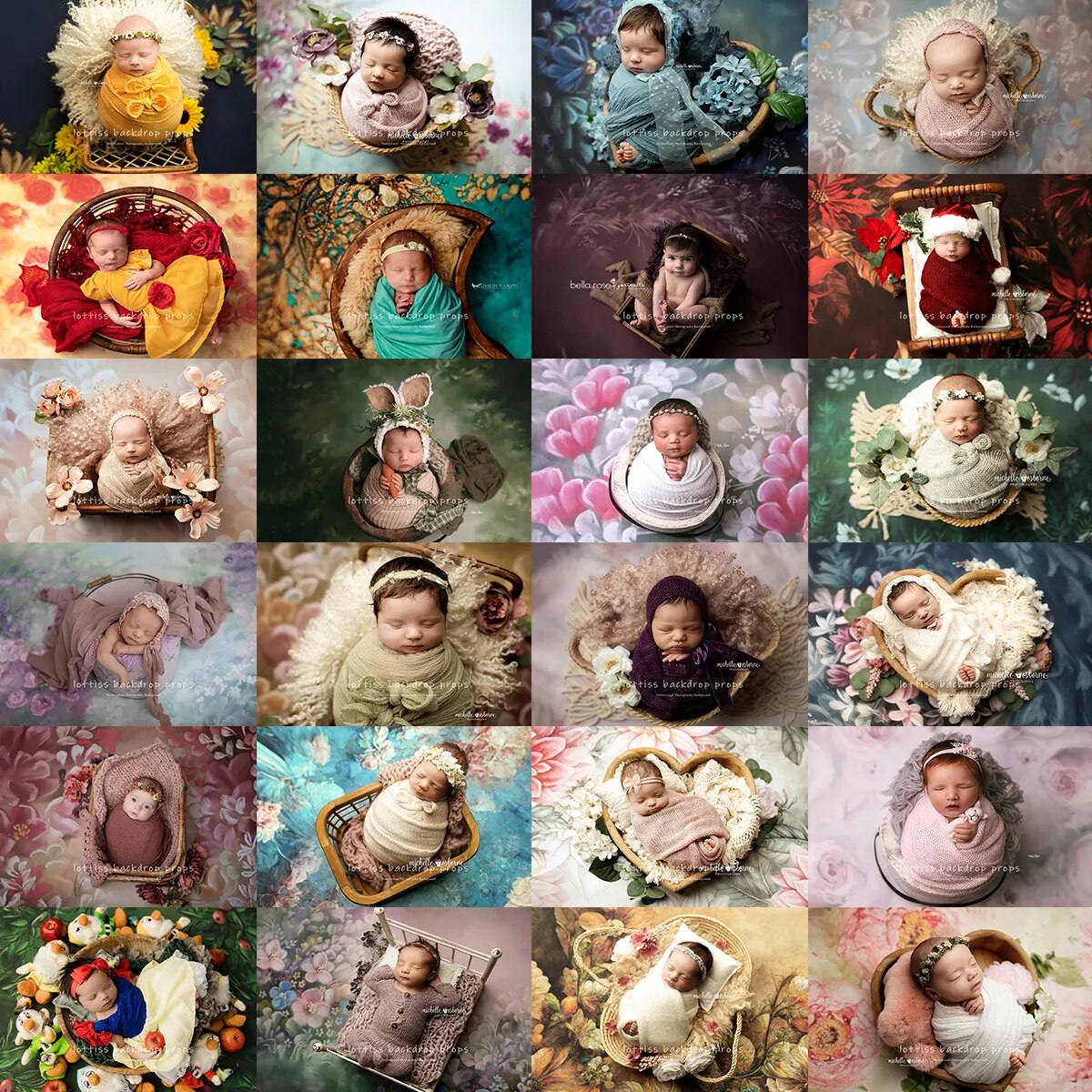 Beaux-arts floraux enfants photographie décors bébé enfant nouveau-né 1er anniversaire accessoires Texture abstraite peint à la main fleur fond 