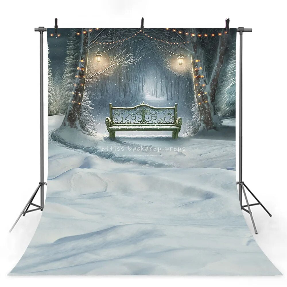 Christmas Castle Photography Backdrops Children Family Photocall Baby Girl Xmas House Door Festival Background