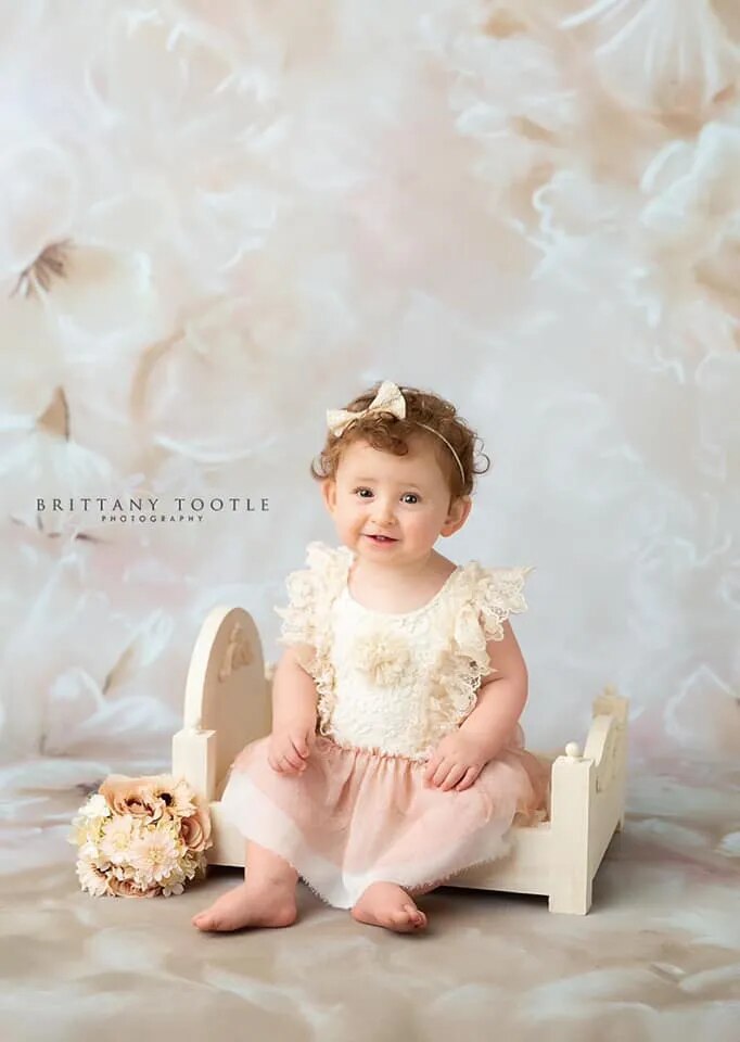 Light Floral Backdrop Kids Girl Portrait Photography Pregnant Woman Photocall Baby Photostudio Props Pink Flower Background