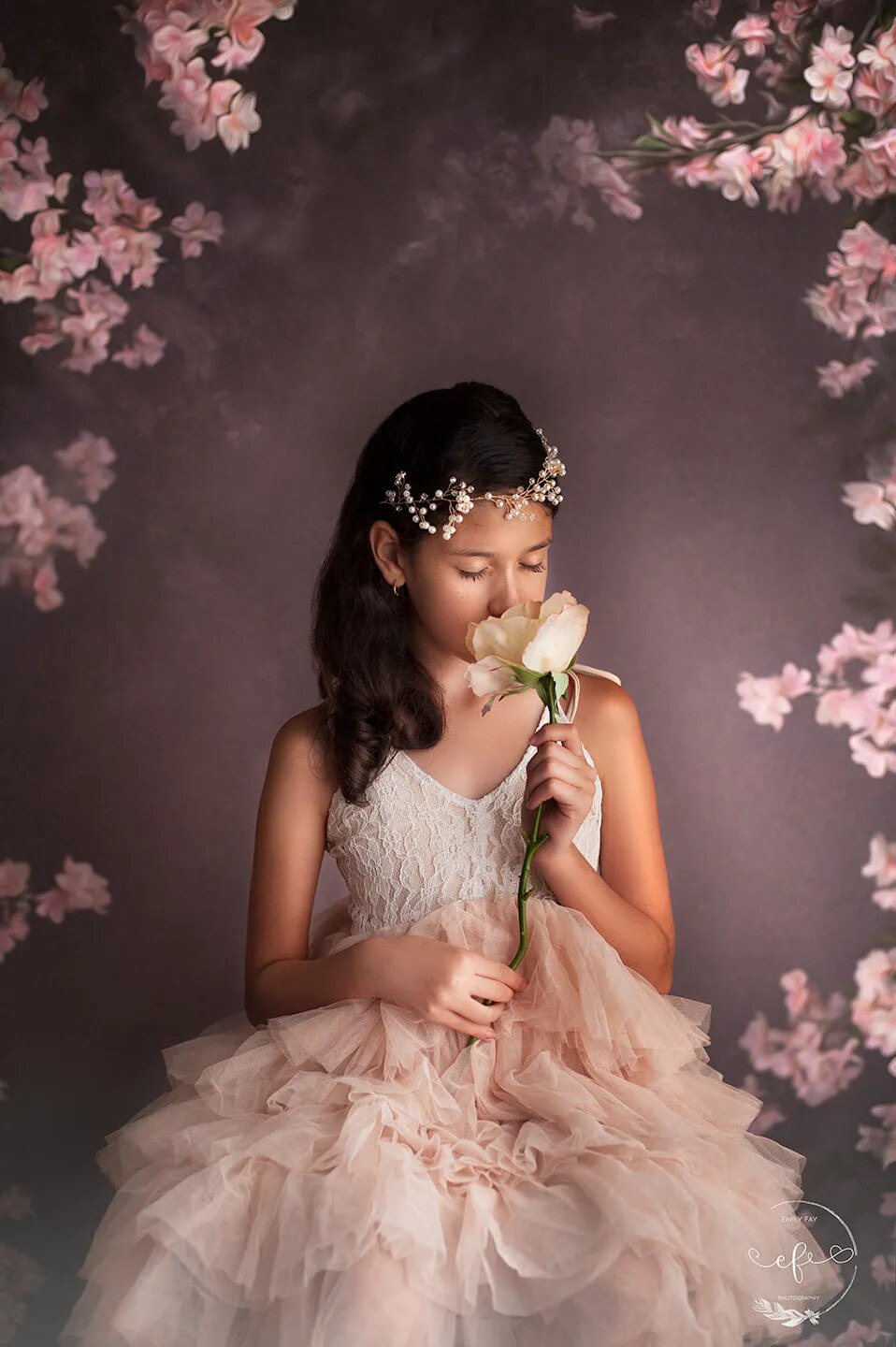 Flower Backdrop Adult Portrait Photography Girl Kids Photocall Garden Floral Background Children Baby Photostudio Props