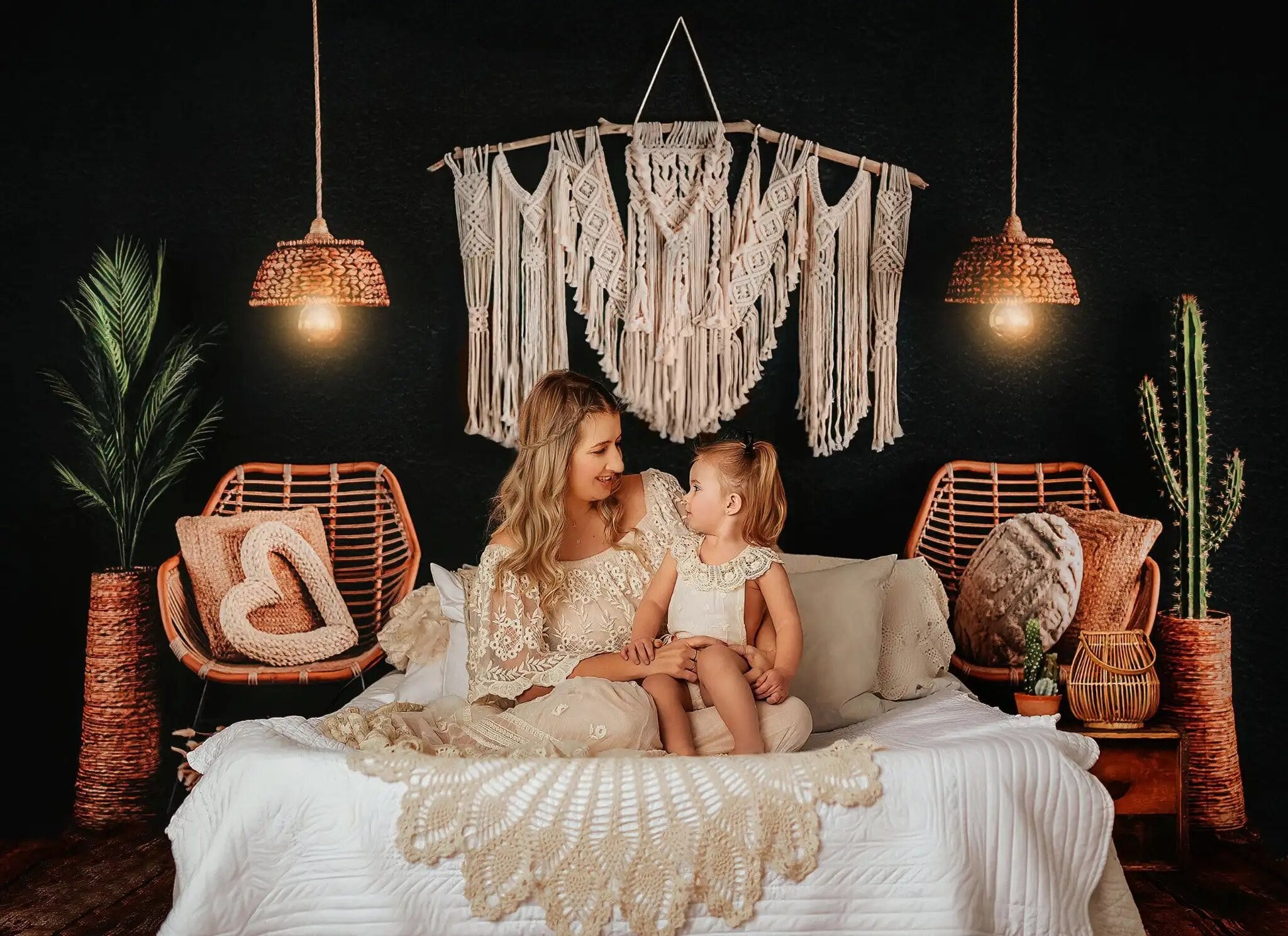 Wanderlust Boho Backdrops Kids Gril Photography Props Child Adult Photocall Decors Xmas Headboard Living Room Background