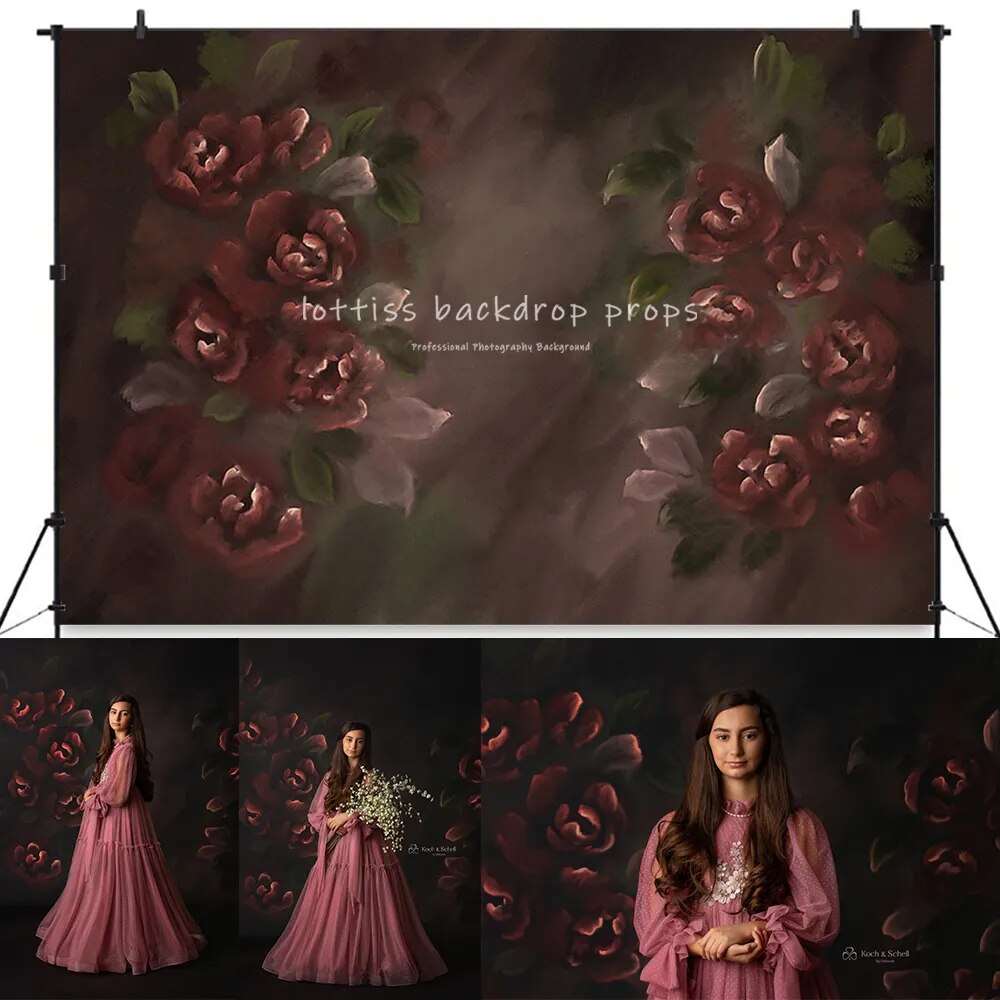 Art Floral Photography Backdrop Girls Adult Portrait Pregnant Woman Photocall Photostudio Children Baby Photostudio Background