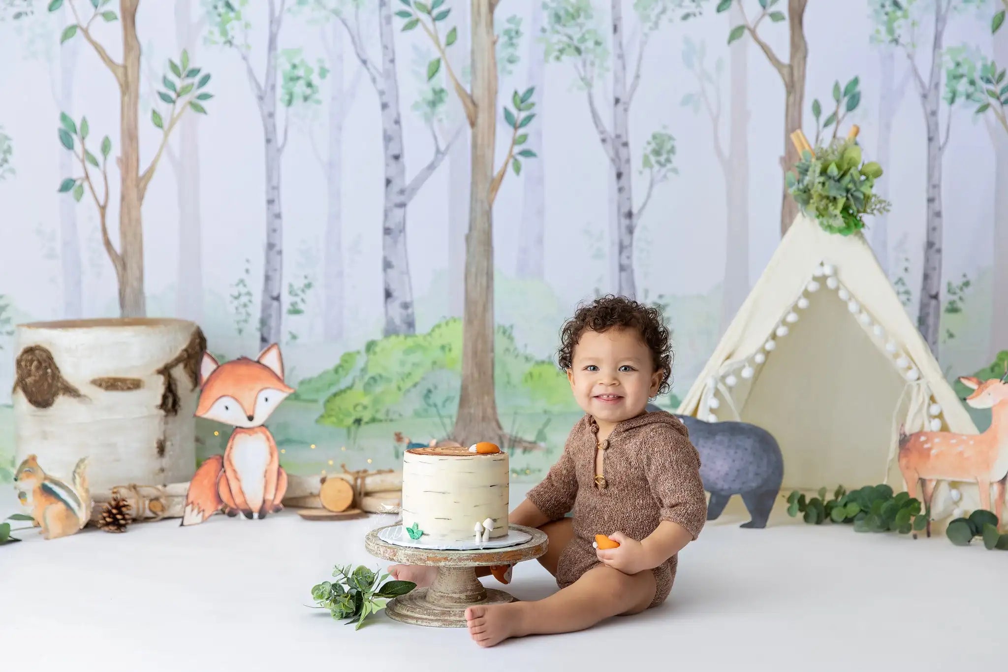 Springtime Ladder Garden Backdrops Kids Adult Photography Child Adult Photocall Cake Smash Birthday Decors Spring Backgrouds