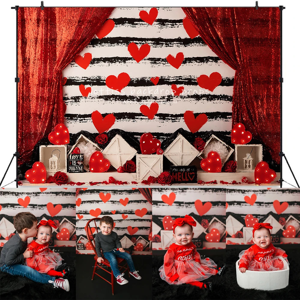 Be My Valentine Theme Backdrops Kids Adult Photography Props Child Baby Birthday Cake Smash Decors Valentines Day Background