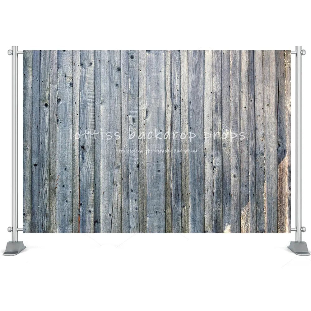 Grey Wood Board Background Series-Two For Photography Baby Birthday Party Kids Portrait Rustic Wooden Backdrop Cloth