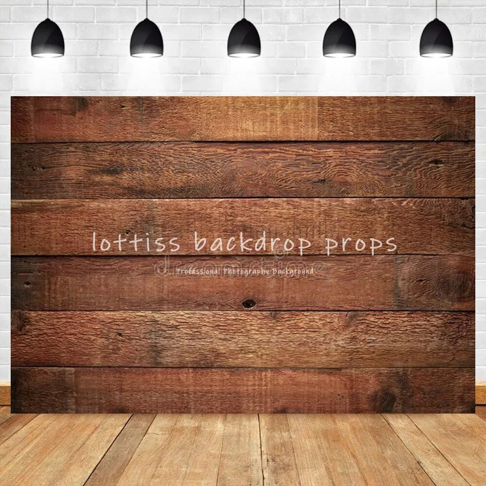 Brown Wood Board Photography Backdrops Dark Wooden Floor Prop Adult Kids Portrait Photocall Broken Wood-board Background