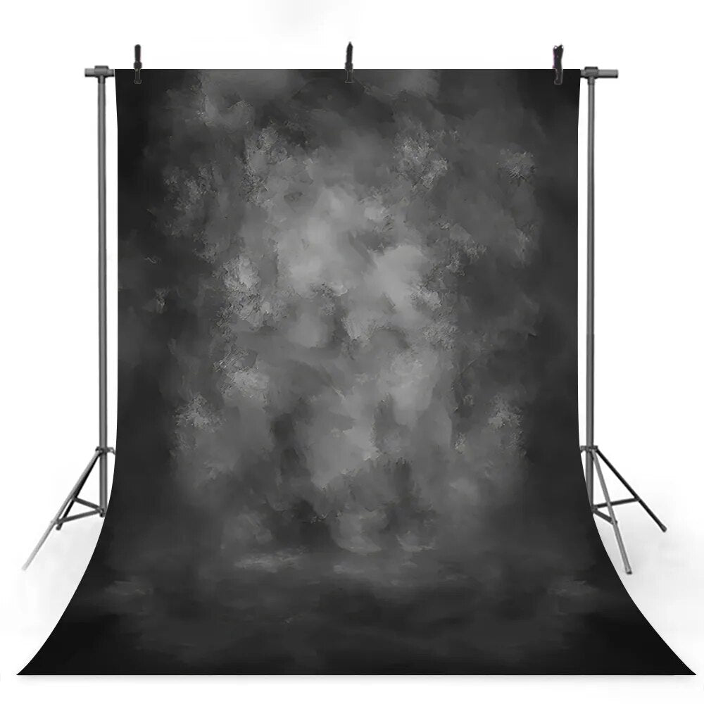 Grey Backdrop Black Solid Color Background Abstract Art Texture Props Children Adult Portrait Photocall Girl Baby Photostudio