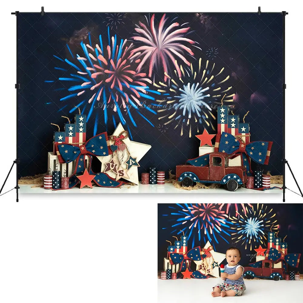 Funfair Circus Photography Backdrop Kids Baby Cake Smash Photocall Decors Fireworks Child Girls Adult Photo Backgrounds