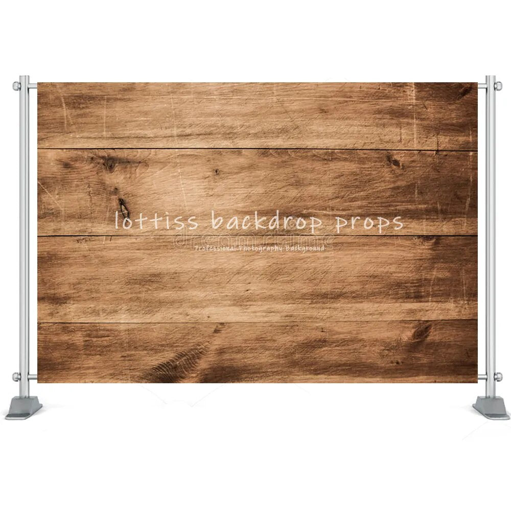 Dark Brown Wood Board Background Series-Three For Photography Baby Birthday Party Kids Portrait Rustic Planks Backdrop Cloth