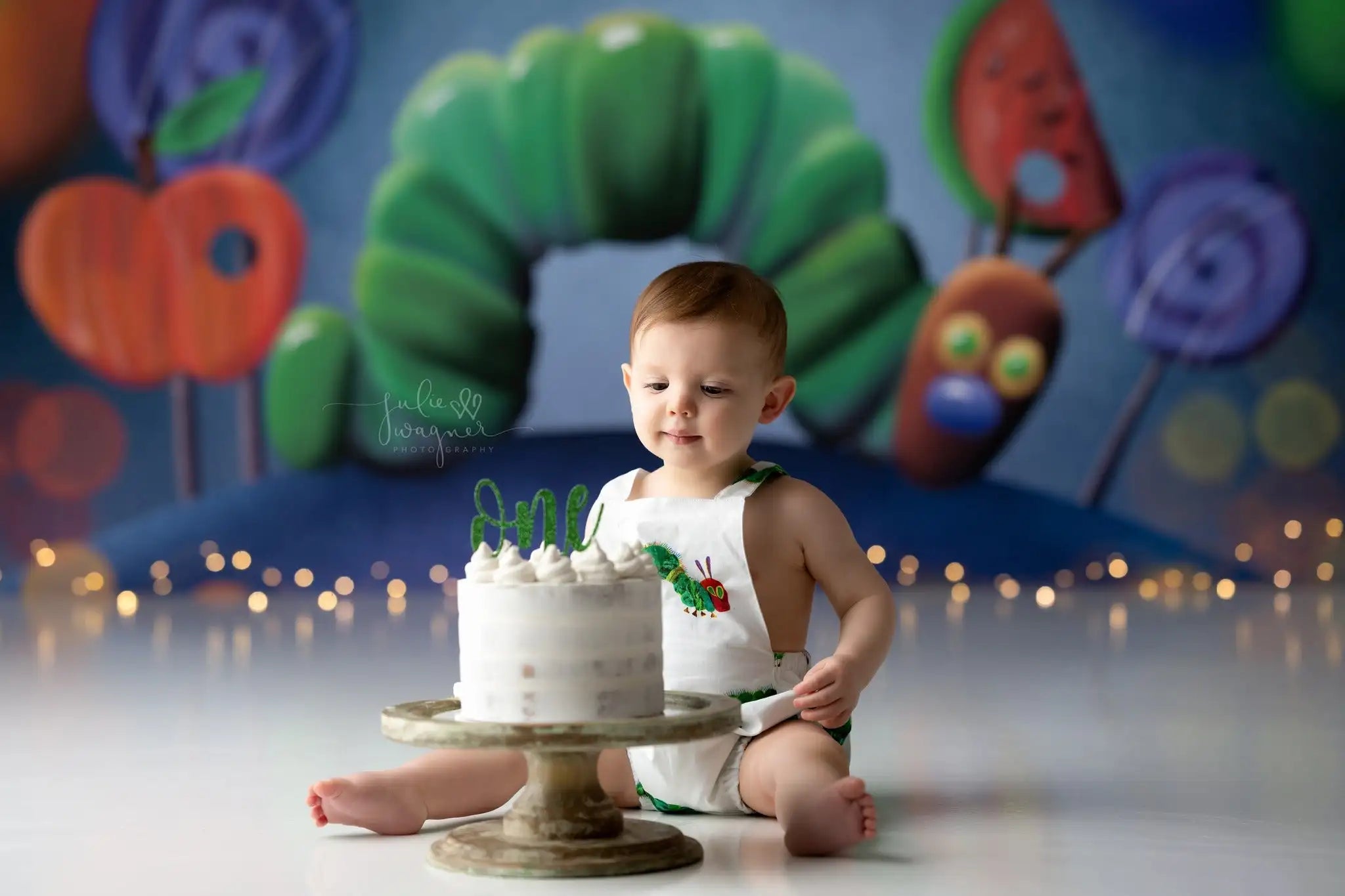 Little Caterpillar Backdrop Kids Baby 1st Birthday Party Decors Child Boys Adult Cake Smash Photo Shoot Studio Backgrounds