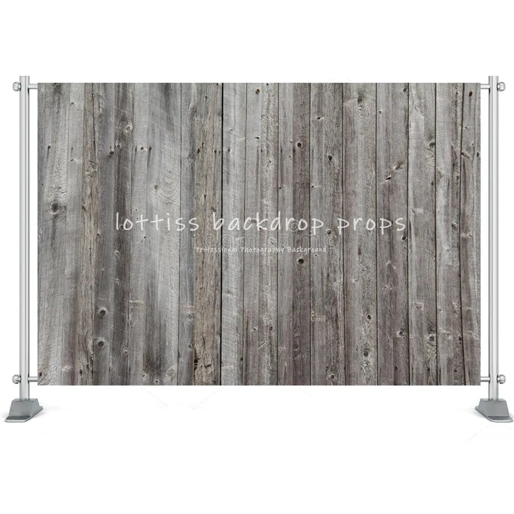 Grey Wood Board Background Series-Two For Photography Baby Birthday Party Kids Portrait Rustic Wooden Backdrop Cloth