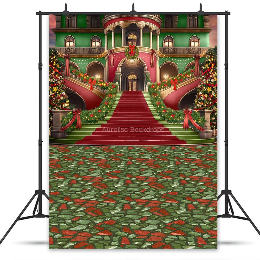 Merry Mansion Backdrops Kids Baby Photography Props Girl Child Birthday Photocall Decors Castle Entrance Background