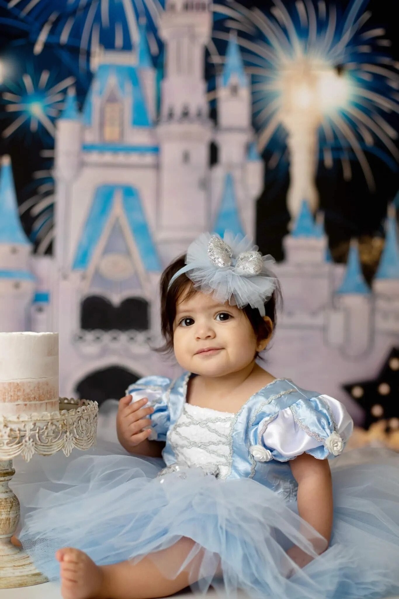 Dreams Do Come Castle Backdrop Child Baby Birthday Cake Smash Props Adult Child Photography Decor Firework Wonderland Background