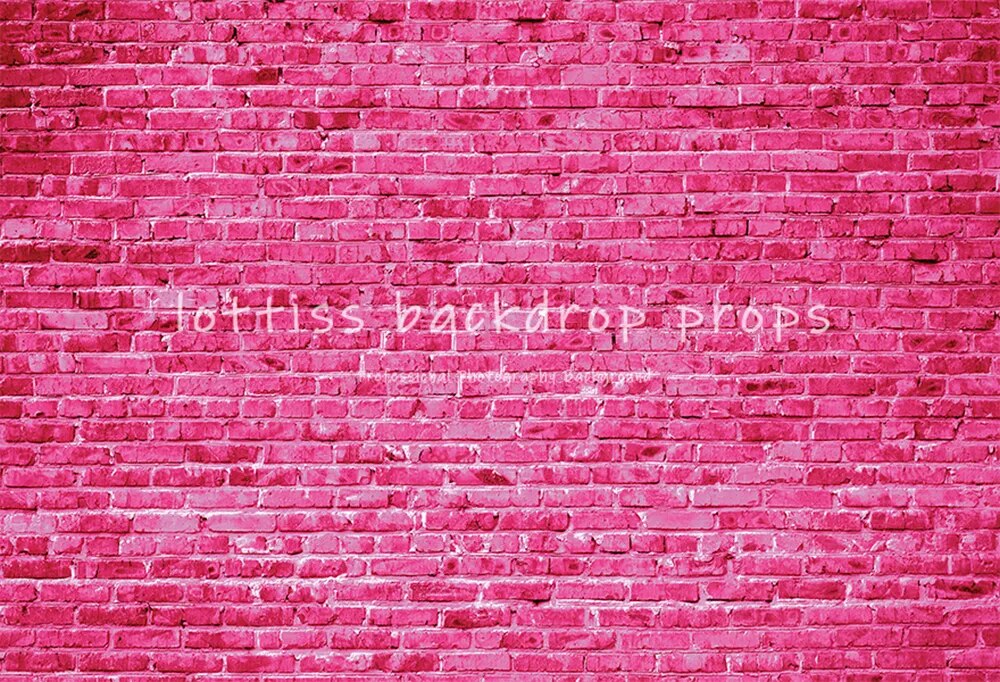 Colored Brick Wall Backdrops For Photography Adult Portrait Kids Birthday Decor Old Colorful Red Pink Brick-wall Background